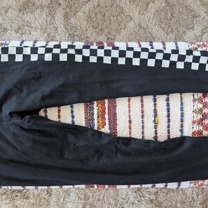 Aviator Nation Black Checkered Leggings